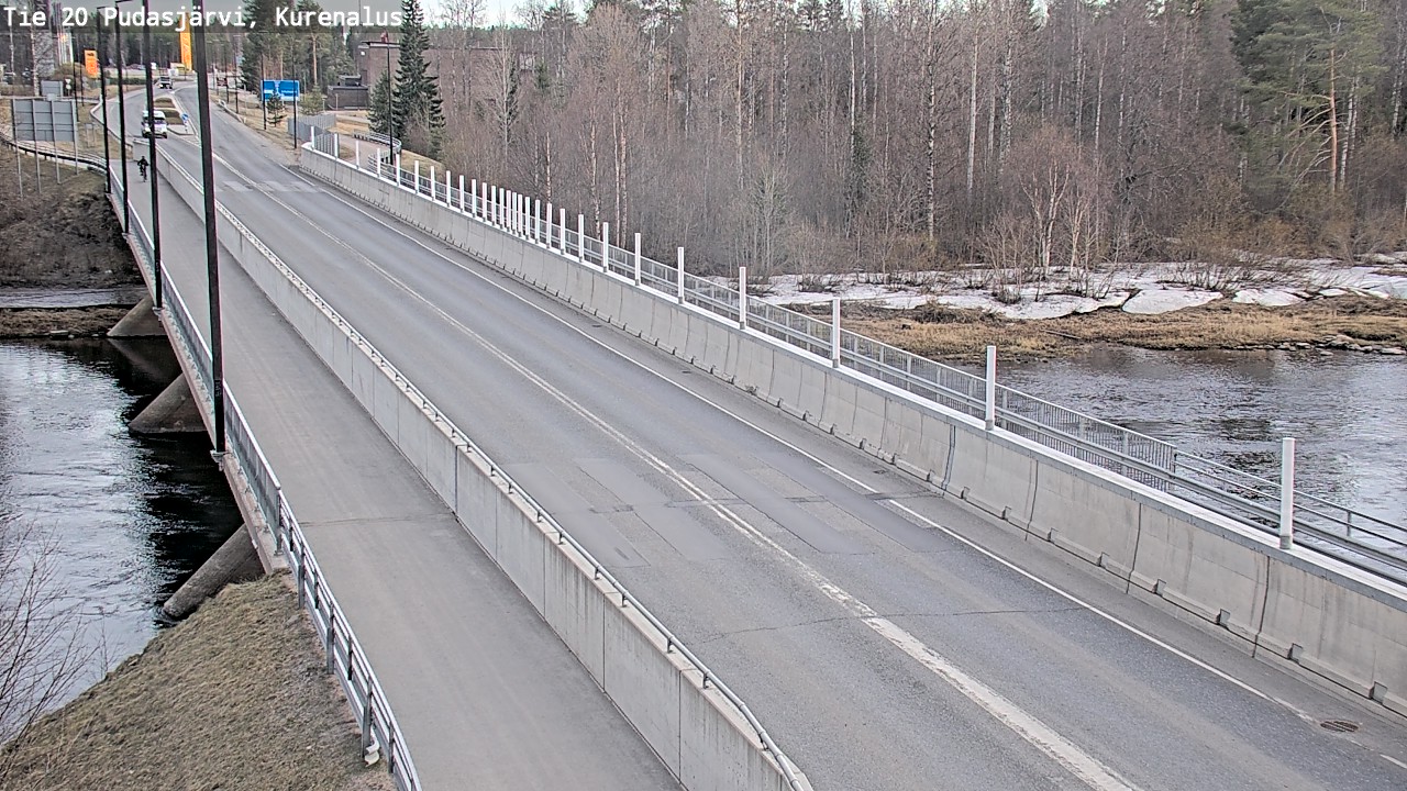 Weather Camera Image Road 20 Pudasjärvi, Kurenalus, Pudasjärvi, Pohjois-Pohjanmaa