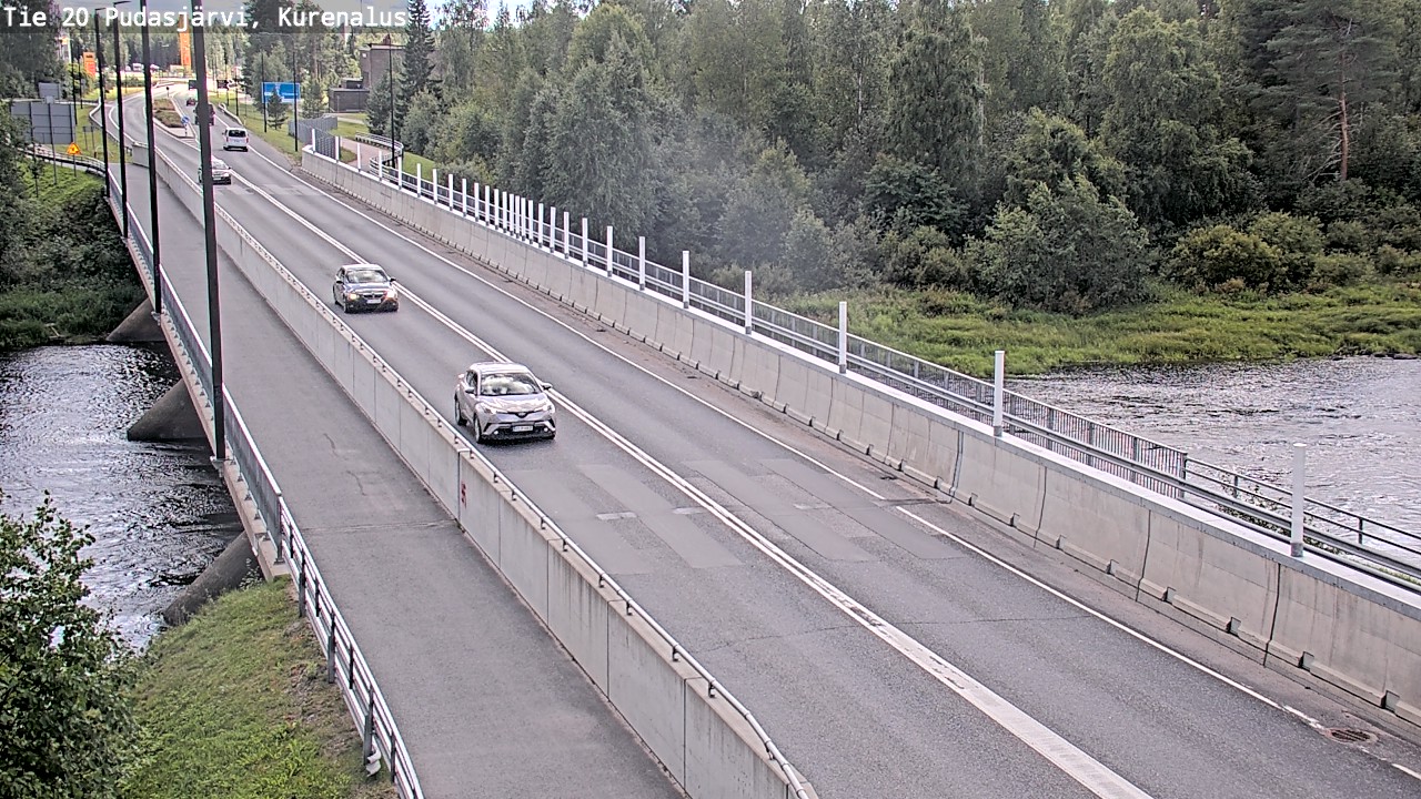 Weather Camera Image Road 20 Pudasjärvi, Kurenalus, Pudasjärvi, Pohjois-Pohjanmaa