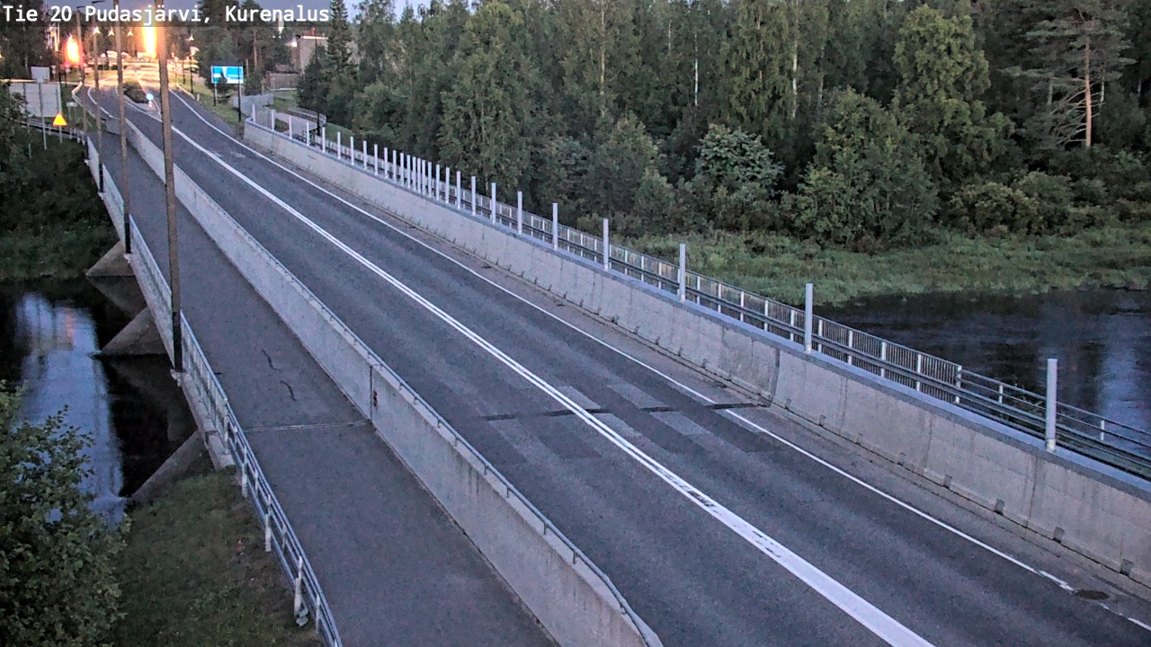 Weather Camera Image Road 20 Pudasjärvi, Kurenalus, Pudasjärvi, Pohjois-Pohjanmaa
