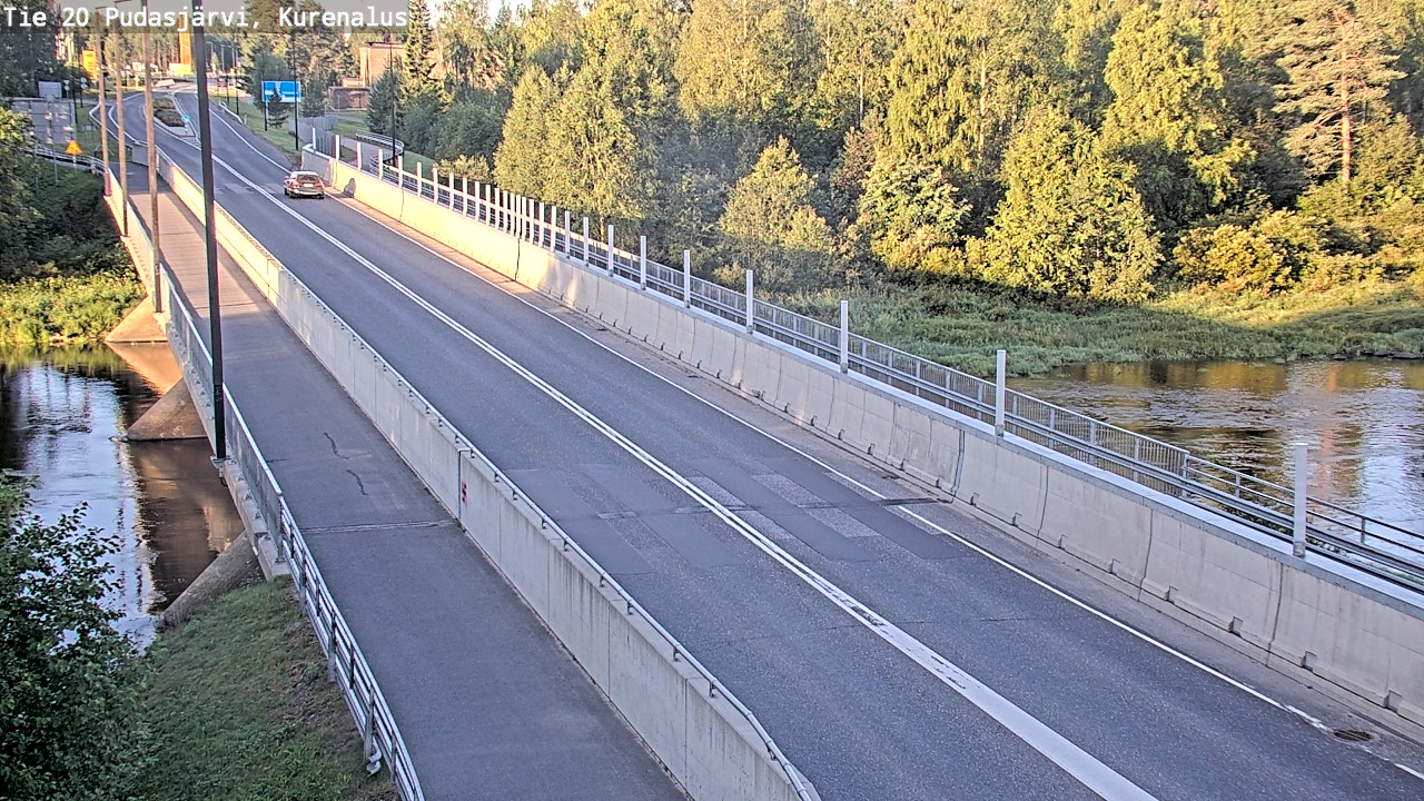 Weather Camera Image Road 20 Pudasjärvi, Kurenalus, Pudasjärvi, Pohjois-Pohjanmaa