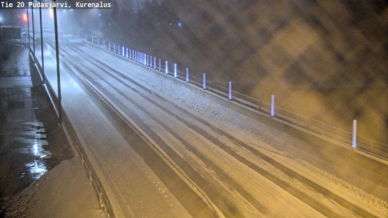 Weather Camera Image Väg 20Pudasjärvi, Kurenalus, Pudasjärvi, Pohjois-Pohjanmaa
