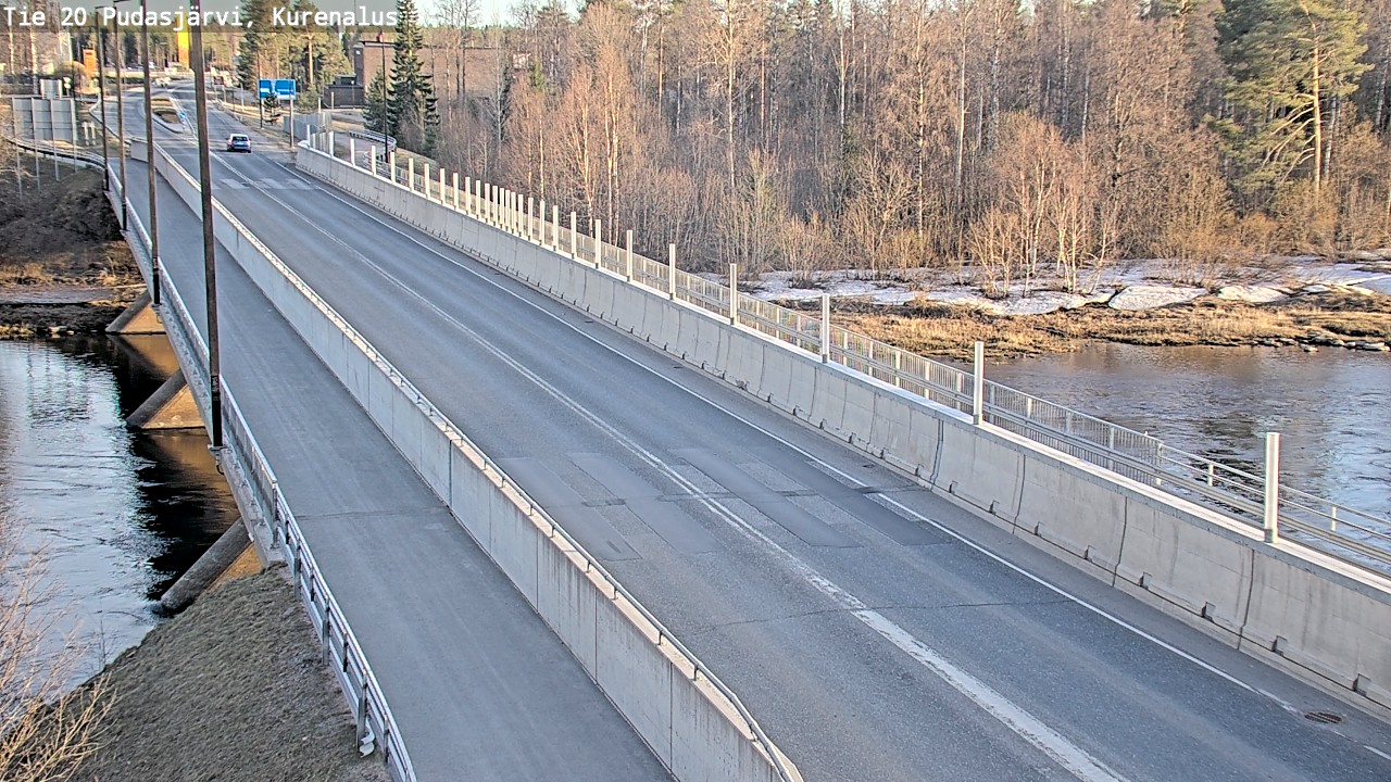 Weather Camera Image Road 20 Pudasjärvi, Kurenalus, Pudasjärvi, Pohjois-Pohjanmaa