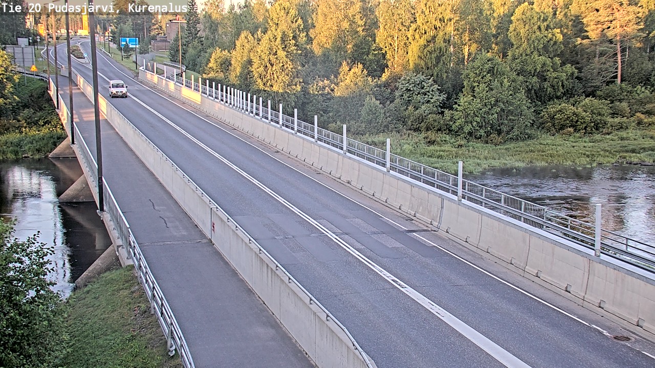 Weather Camera Image Road 20 Pudasjärvi, Kurenalus, Pudasjärvi, Pohjois-Pohjanmaa