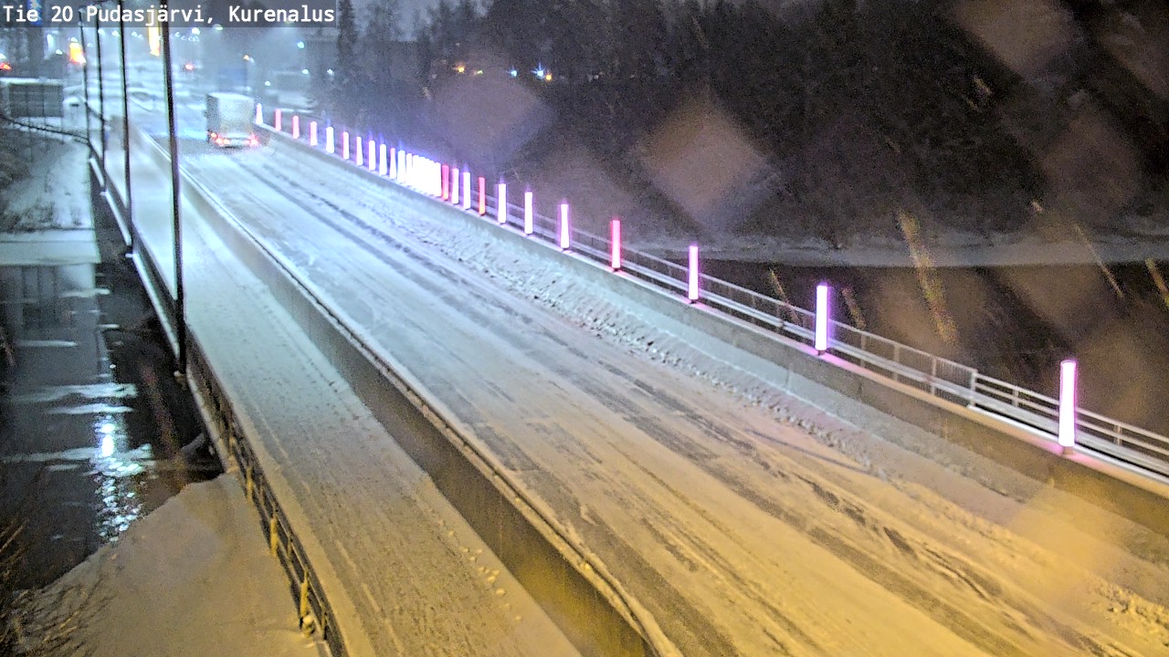 Weather Camera Image Väg 20Pudasjärvi, Kurenalus, Pudasjärvi, Pohjois-Pohjanmaa