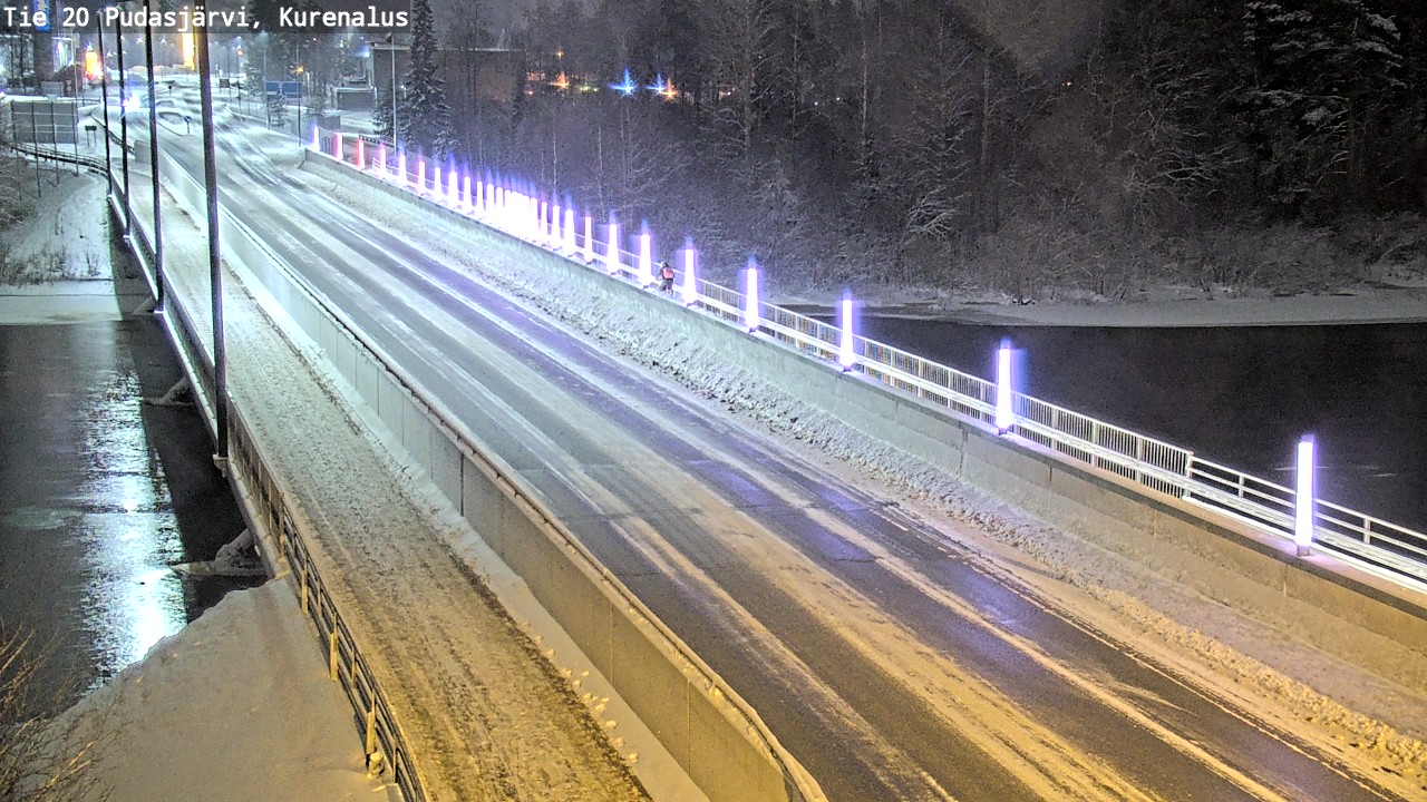 Weather Camera Image Väg 20Pudasjärvi, Kurenalus, Pudasjärvi, Pohjois-Pohjanmaa