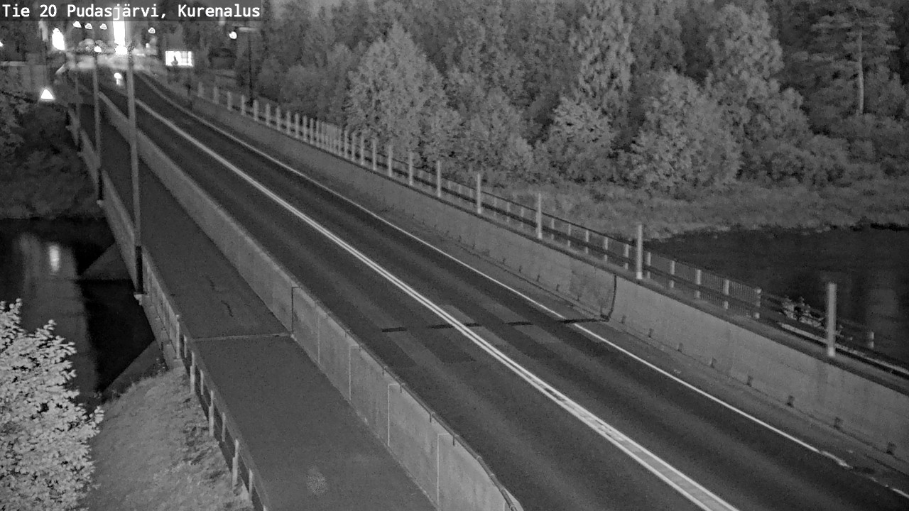 Weather Camera Image Road 20 Pudasjärvi, Kurenalus, Pudasjärvi, Pohjois-Pohjanmaa
