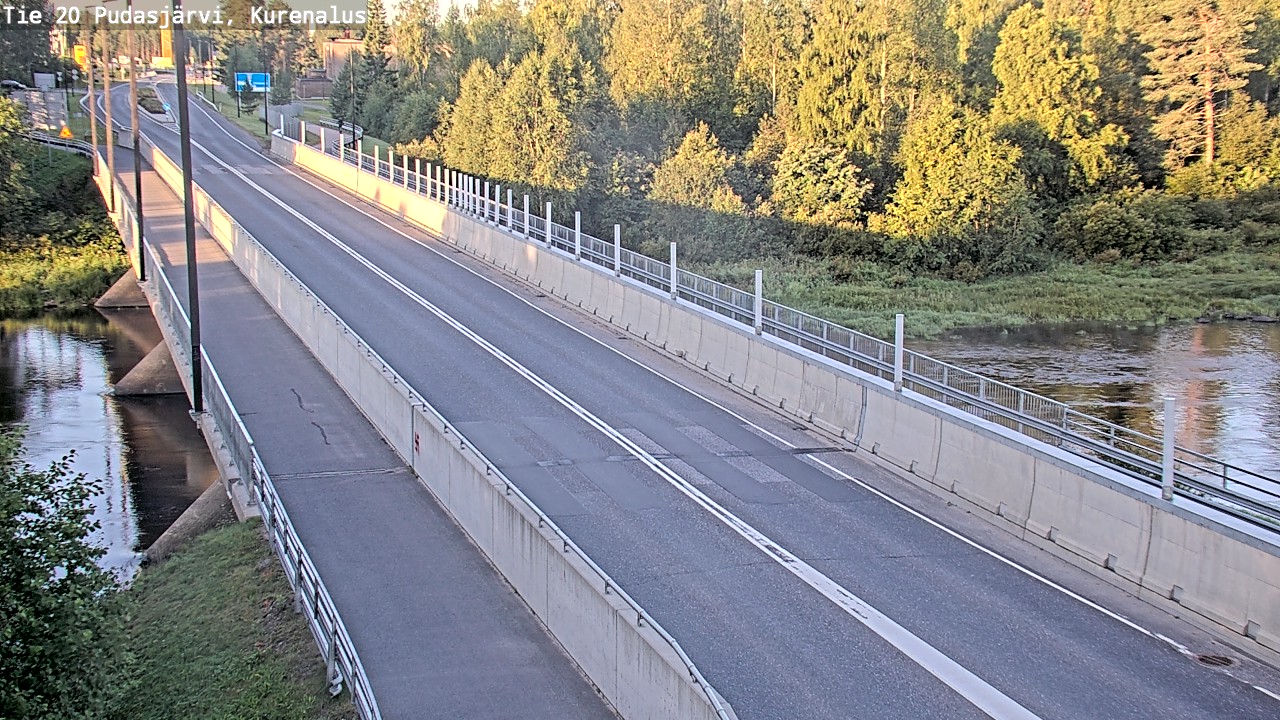 Weather Camera Image Road 20 Pudasjärvi, Kurenalus, Pudasjärvi, Pohjois-Pohjanmaa