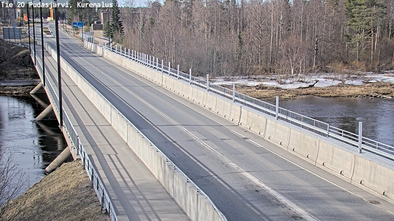 Weather Camera Image Road 20 Pudasjärvi, Kurenalus, Pudasjärvi, Pohjois-Pohjanmaa