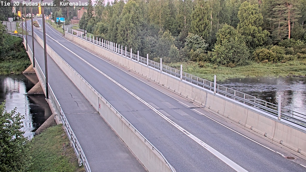 Weather Camera Image Road 20 Pudasjärvi, Kurenalus, Pudasjärvi, Pohjois-Pohjanmaa