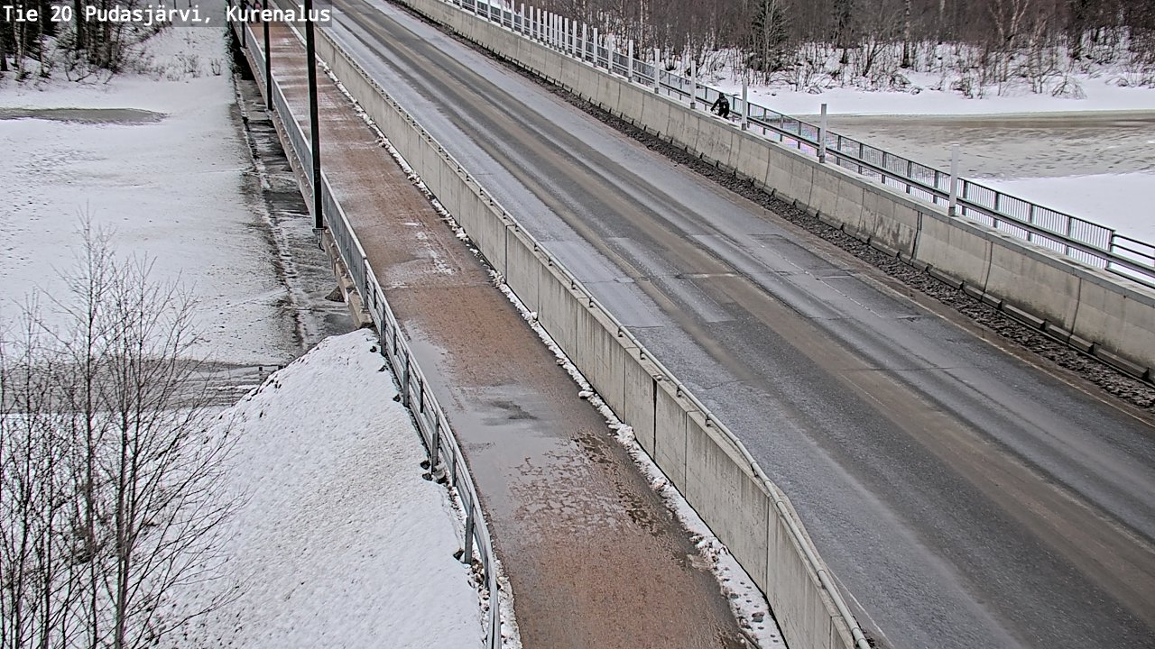 Weather Camera Image Väg 20Pudasjärvi, Kurenalus, Pudasjärvi, Pohjois-Pohjanmaa