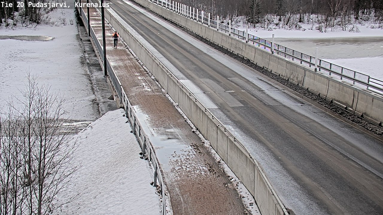 Weather Camera Image Väg 20Pudasjärvi, Kurenalus, Pudasjärvi, Pohjois-Pohjanmaa