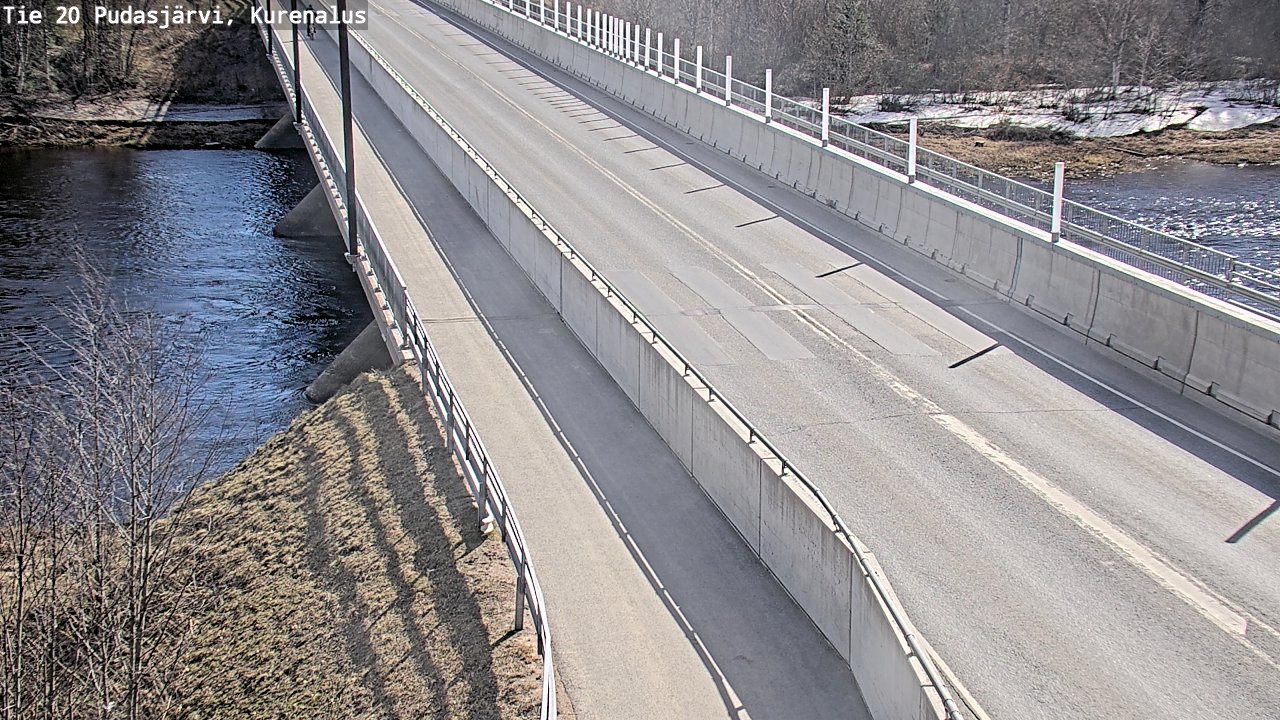 Weather Camera Image Road 20 Pudasjärvi, Kurenalus, Pudasjärvi, Pohjois-Pohjanmaa