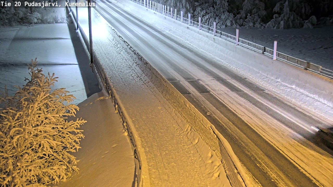 Kelikamerat Kuva Tie 20 Pudasjärvi, Kurenalus, Pudasjärvi, Pohjois-Pohjanmaa