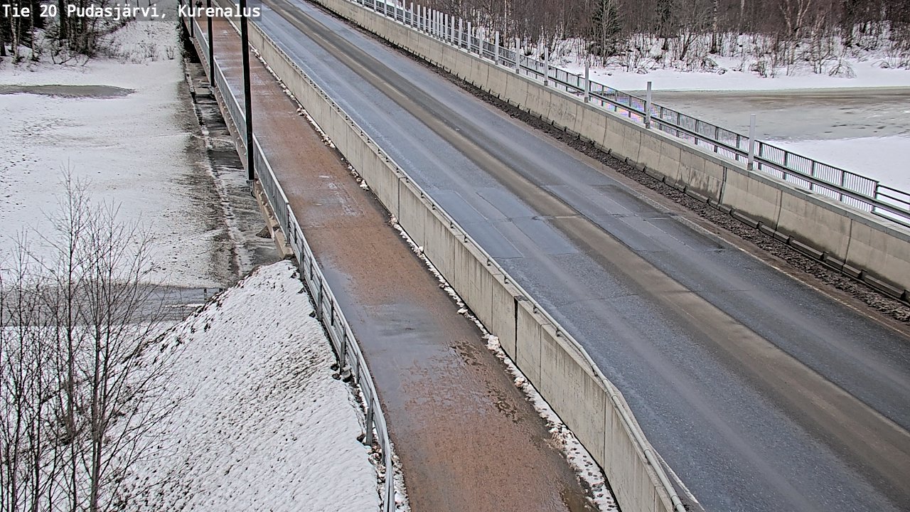 Weather Camera Image Road 20 Pudasjärvi, Kurenalus, Pudasjärvi, Pohjois-Pohjanmaa