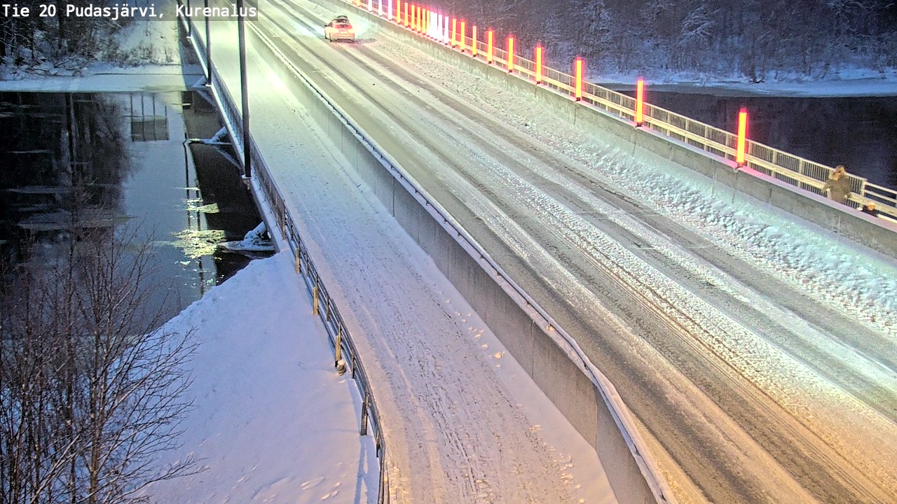 Weather Camera Image Väg 20Pudasjärvi, Kurenalus, Pudasjärvi, Pohjois-Pohjanmaa