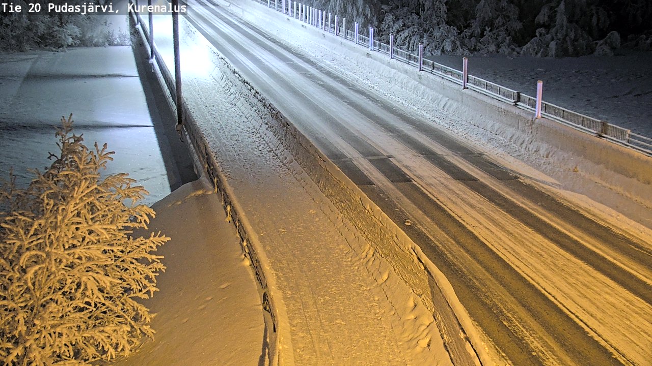 Kelikamerat Kuva Tie 20 Pudasjärvi, Kurenalus, Pudasjärvi, Pohjois-Pohjanmaa