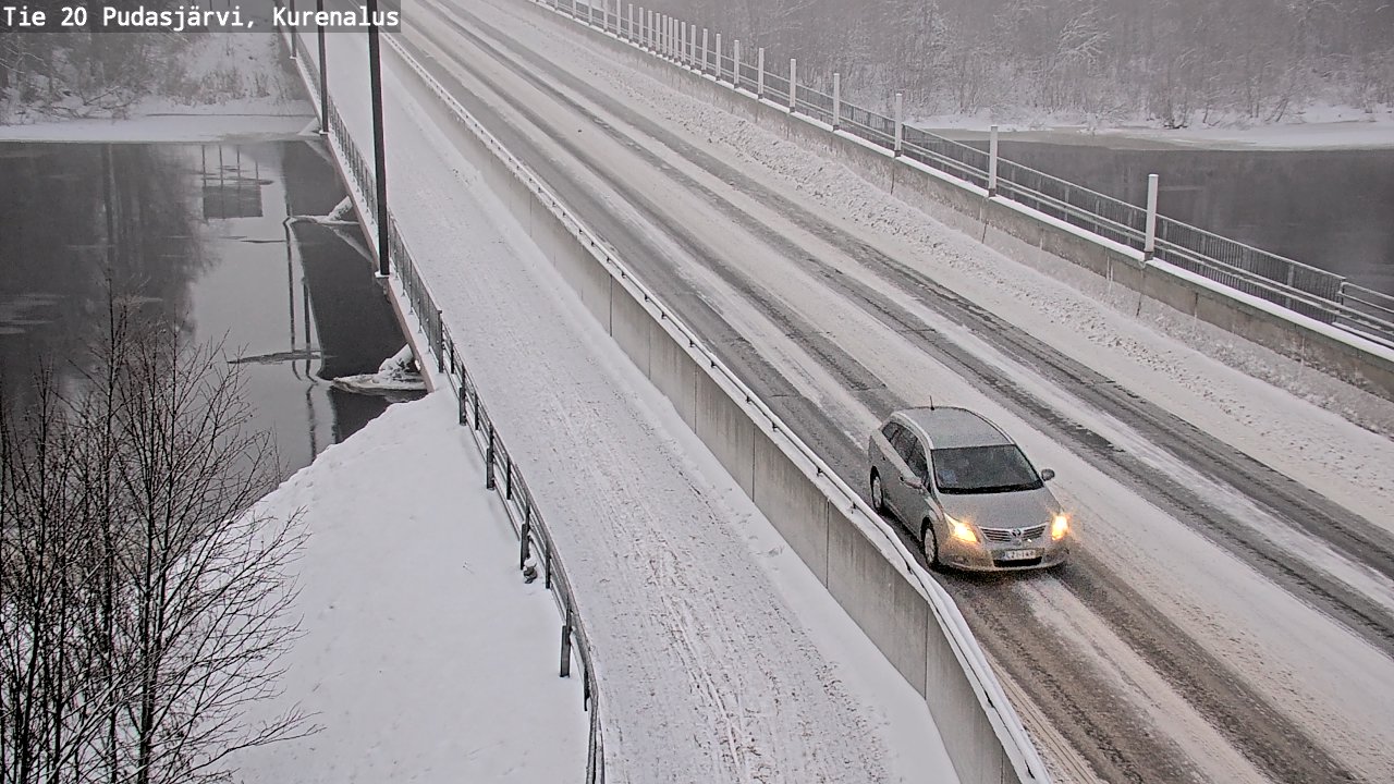 Weather Camera Image Väg 20Pudasjärvi, Kurenalus, Pudasjärvi, Pohjois-Pohjanmaa