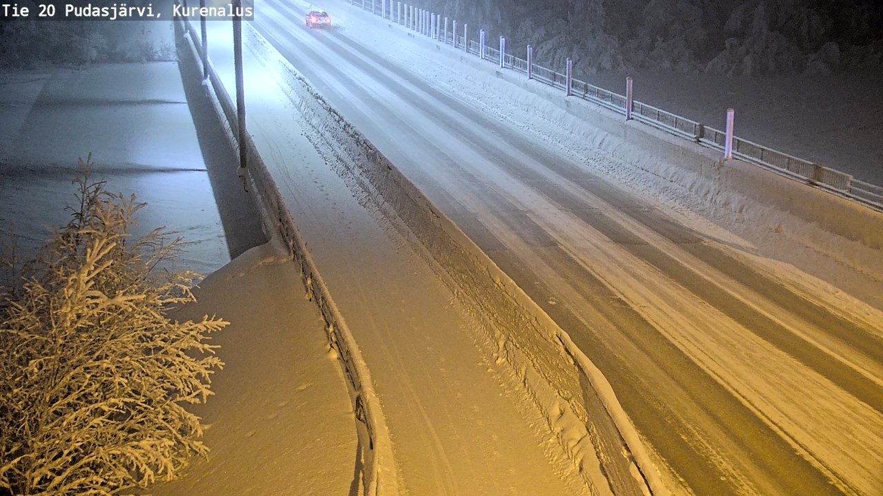 Kelikamerat Kuva Tie 20 Pudasjärvi, Kurenalus, Pudasjärvi, Pohjois-Pohjanmaa