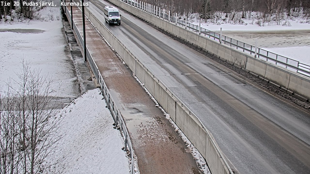Weather Camera Image Väg 20Pudasjärvi, Kurenalus, Pudasjärvi, Pohjois-Pohjanmaa