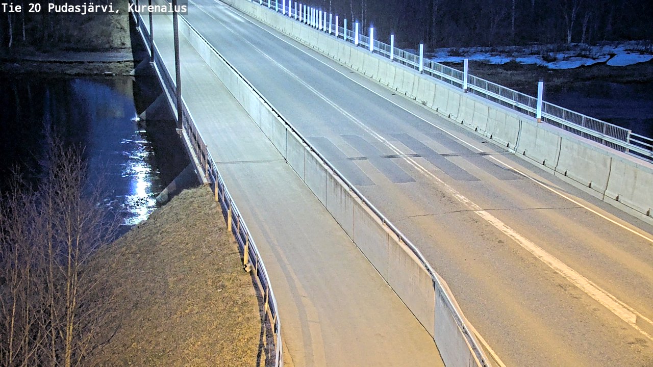Weather Camera Image Road 20 Pudasjärvi, Kurenalus, Pudasjärvi, Pohjois-Pohjanmaa