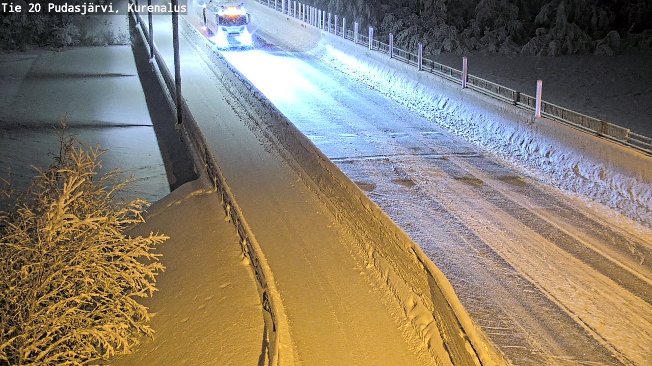 Kelikamerat Kuva Tie 20 Pudasjärvi, Kurenalus, Pudasjärvi, Pohjois-Pohjanmaa