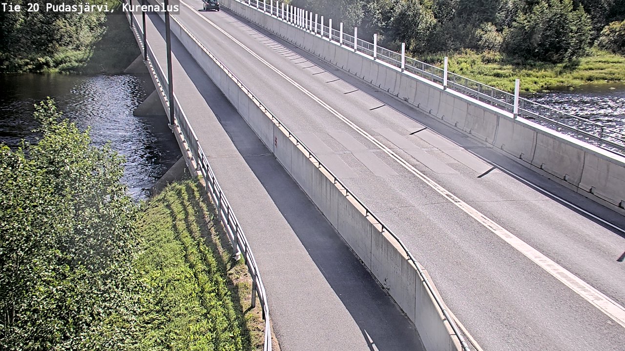 Weather Camera Image Väg 20Pudasjärvi, Kurenalus, Pudasjärvi, Pohjois-Pohjanmaa
