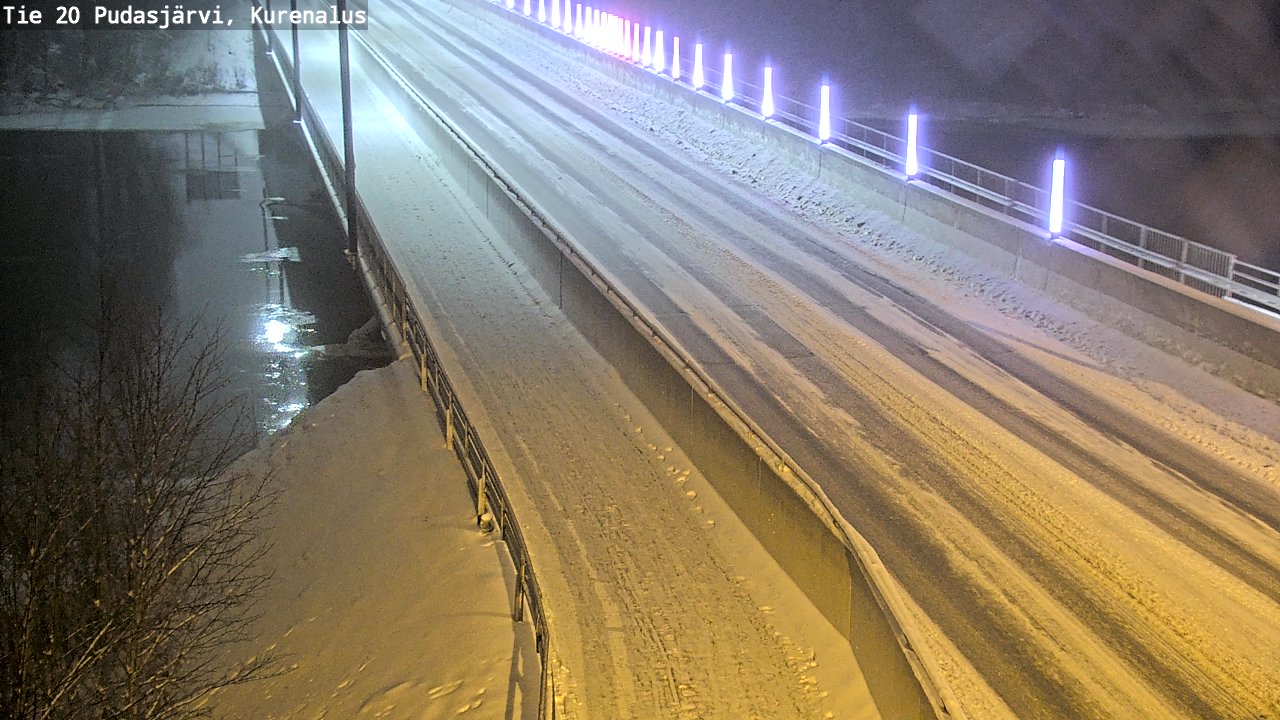 Weather Camera Image Väg 20Pudasjärvi, Kurenalus, Pudasjärvi, Pohjois-Pohjanmaa