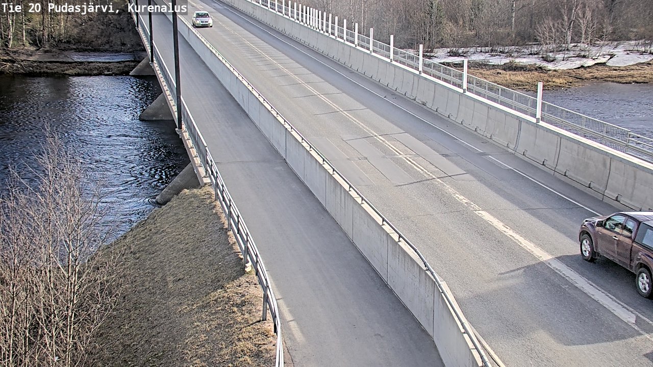 Weather Camera Image Road 20 Pudasjärvi, Kurenalus, Pudasjärvi, Pohjois-Pohjanmaa