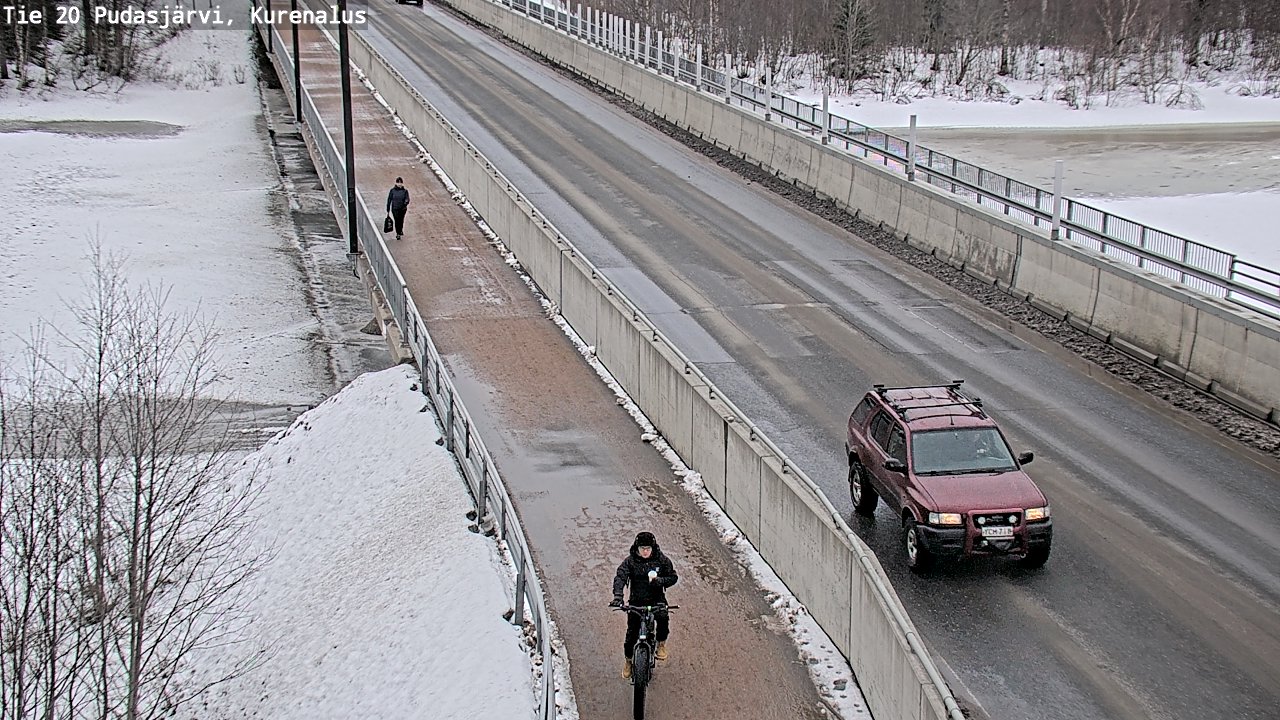 Weather Camera Image Väg 20Pudasjärvi, Kurenalus, Pudasjärvi, Pohjois-Pohjanmaa