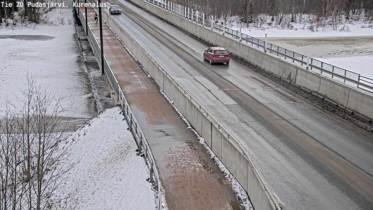 Weather Camera Image Road 20 Pudasjärvi, Kurenalus, Pudasjärvi, Pohjois-Pohjanmaa