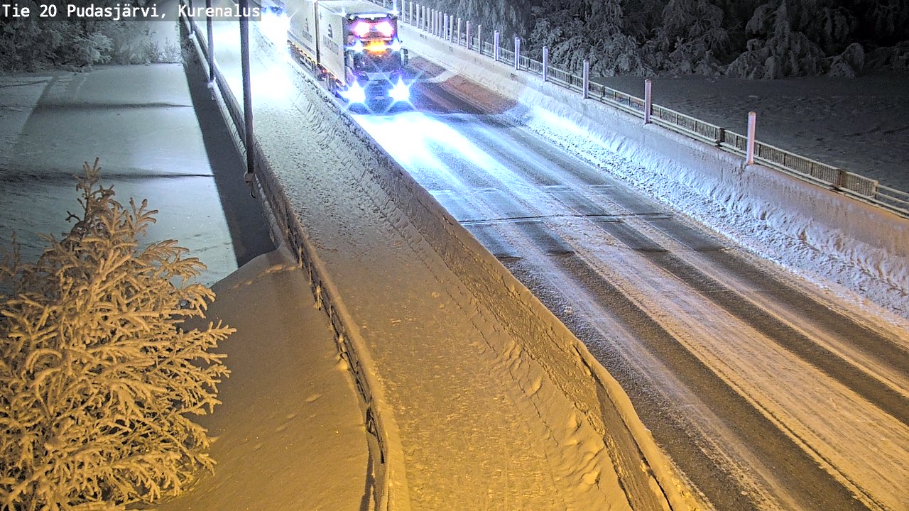 Kelikamerat Kuva Tie 20 Pudasjärvi, Kurenalus, Pudasjärvi, Pohjois-Pohjanmaa