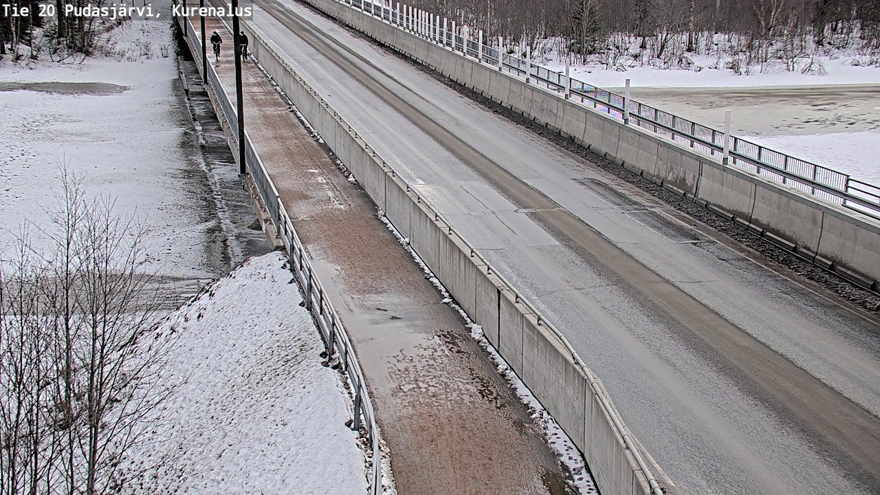 Weather Camera Image Road 20 Pudasjärvi, Kurenalus, Pudasjärvi, Pohjois-Pohjanmaa