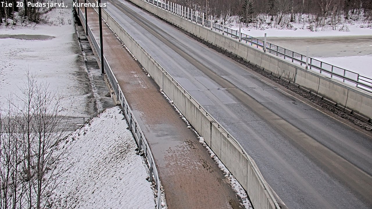 Weather Camera Image Road 20 Pudasjärvi, Kurenalus, Pudasjärvi, Pohjois-Pohjanmaa