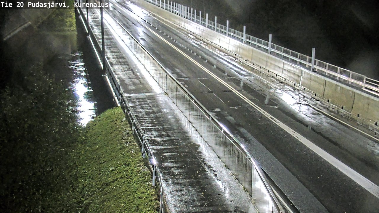 Weather Camera Image Road 20 Pudasjärvi, Kurenalus, Pudasjärvi, Pohjois-Pohjanmaa