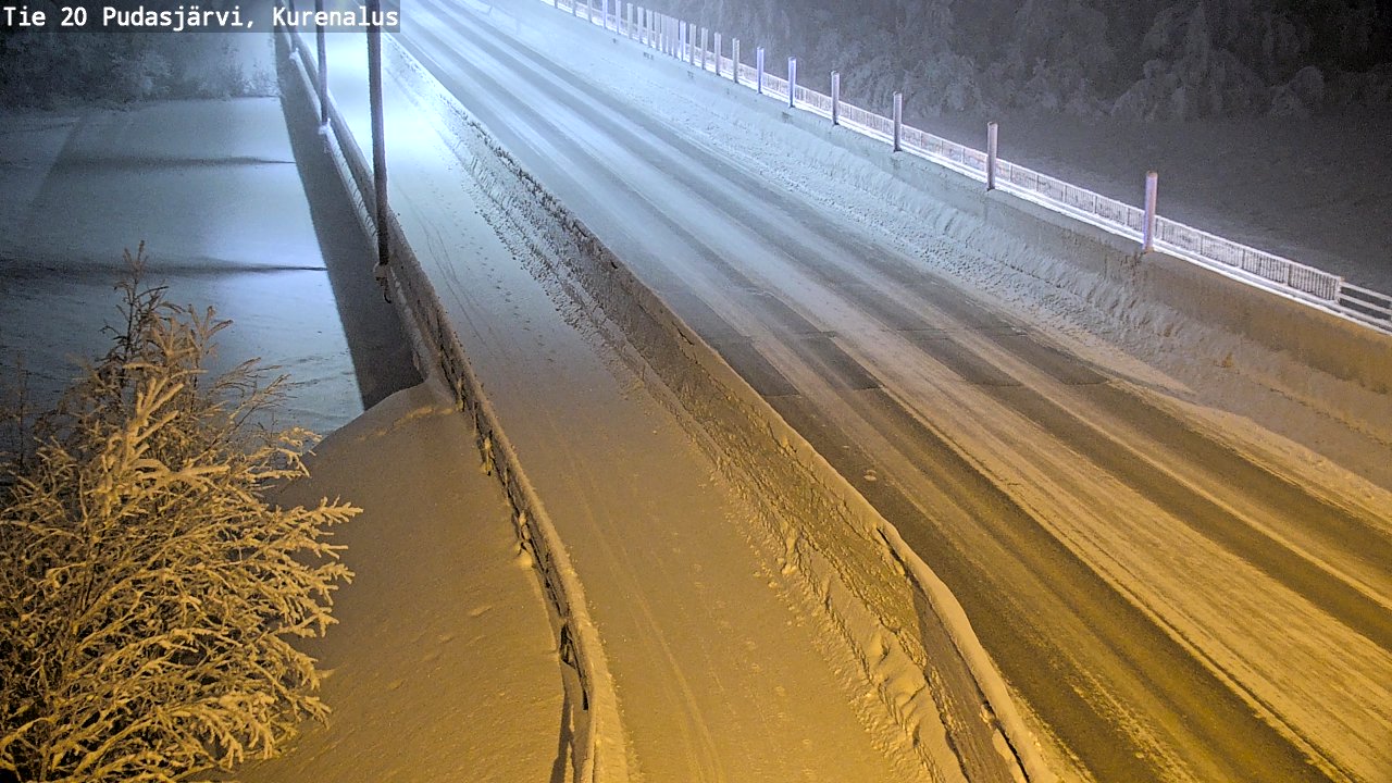 Kelikamerat Kuva Tie 20 Pudasjärvi, Kurenalus, Pudasjärvi, Pohjois-Pohjanmaa