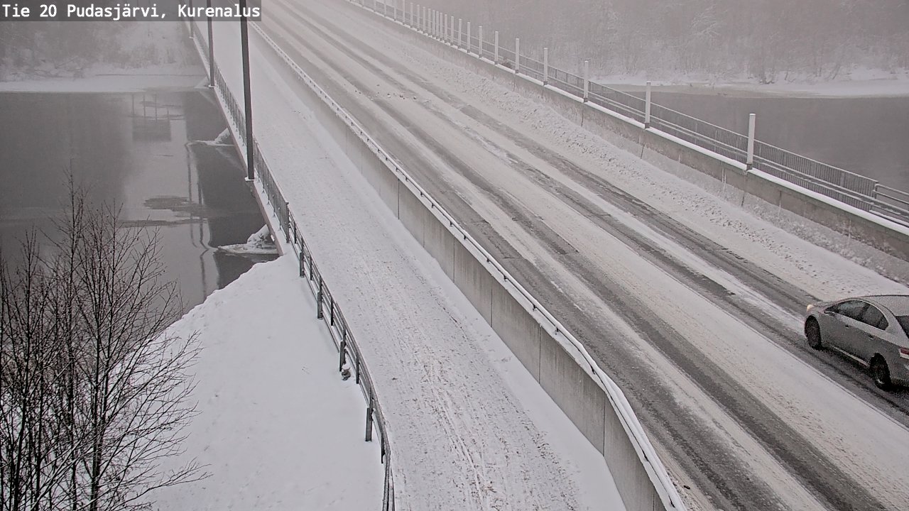 Weather Camera Image Väg 20Pudasjärvi, Kurenalus, Pudasjärvi, Pohjois-Pohjanmaa