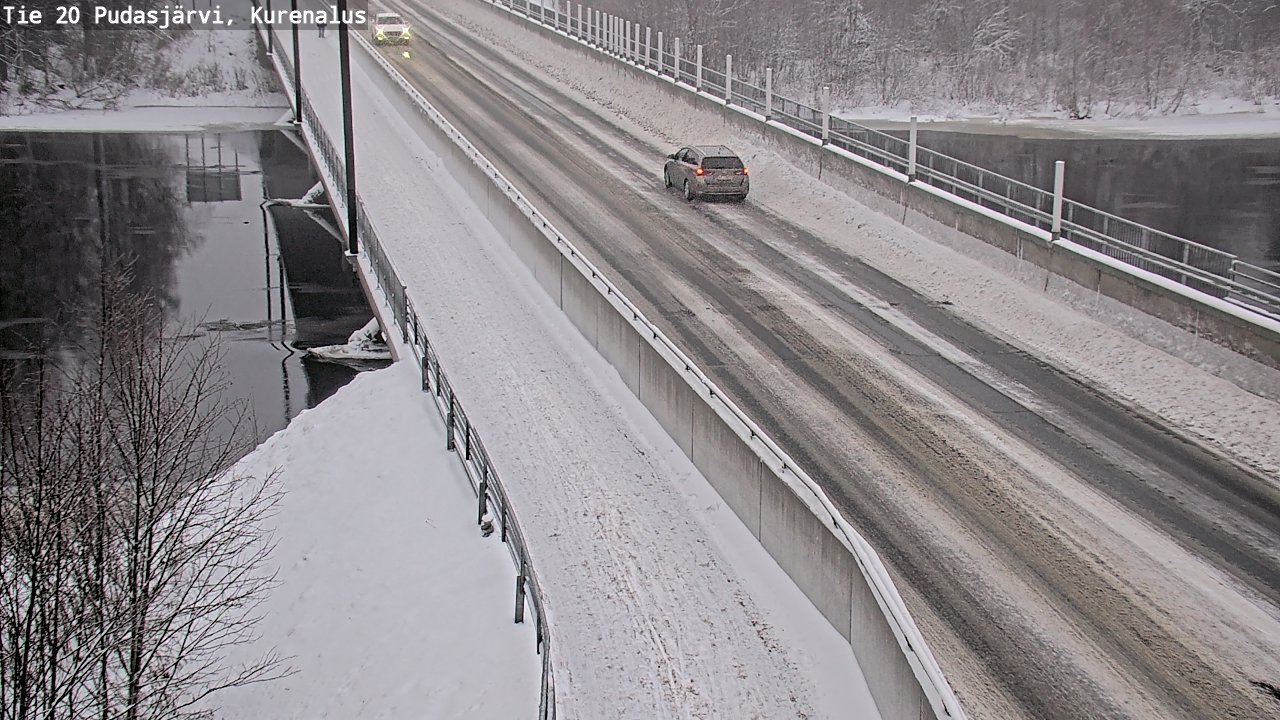 Weather Camera Image Väg 20Pudasjärvi, Kurenalus, Pudasjärvi, Pohjois-Pohjanmaa