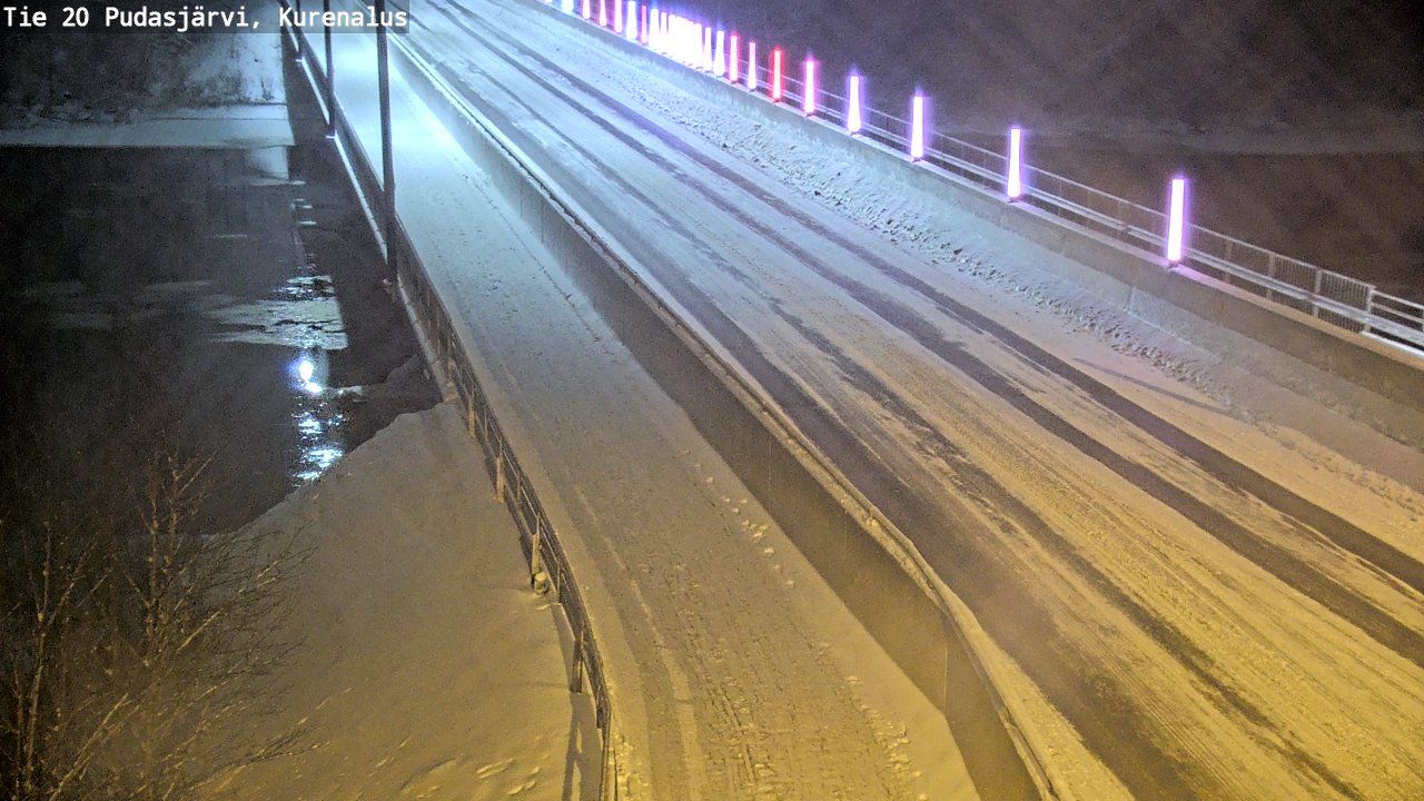 Weather Camera Image Väg 20Pudasjärvi, Kurenalus, Pudasjärvi, Pohjois-Pohjanmaa