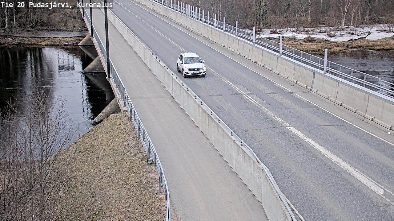 Weather Camera Image Väg 20Pudasjärvi, Kurenalus, Pudasjärvi, Pohjois-Pohjanmaa