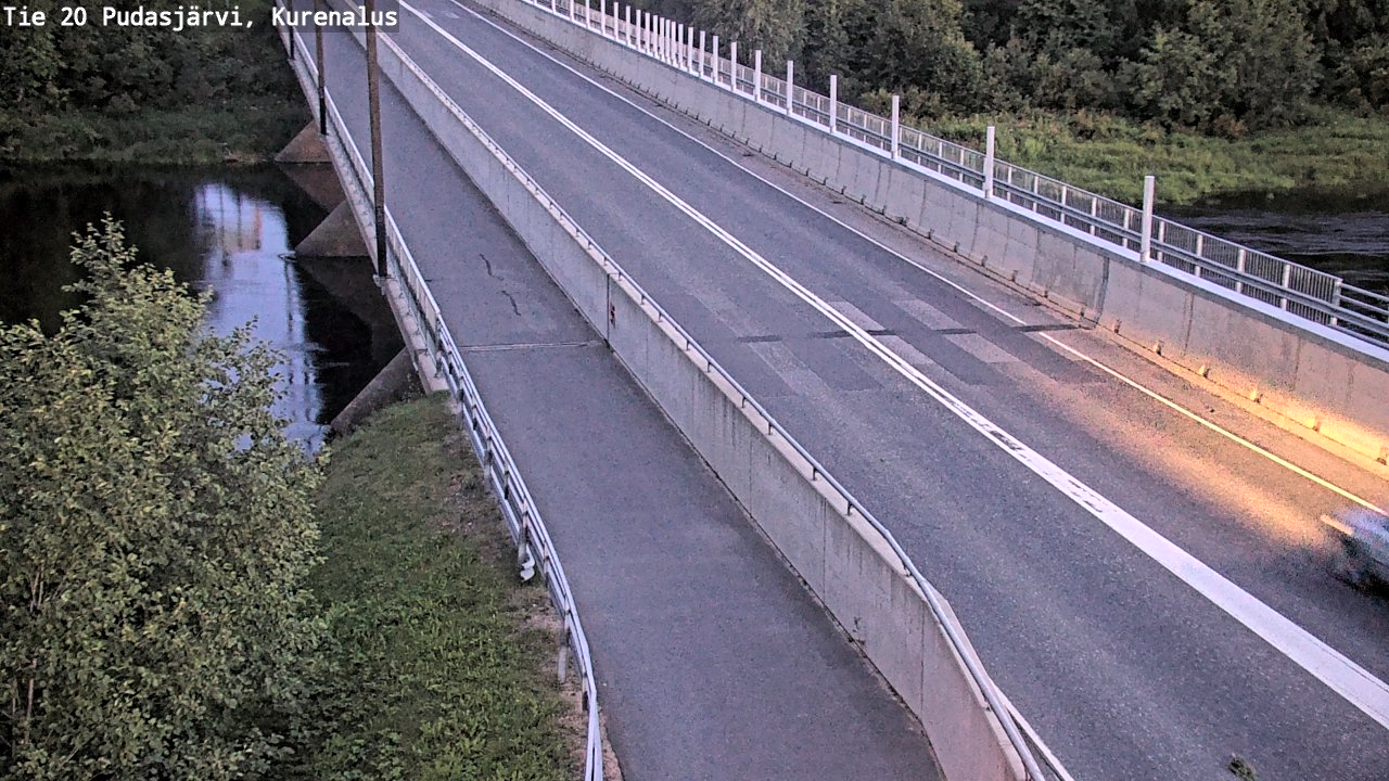 Weather Camera Image Väg 20Pudasjärvi, Kurenalus, Pudasjärvi, Pohjois-Pohjanmaa