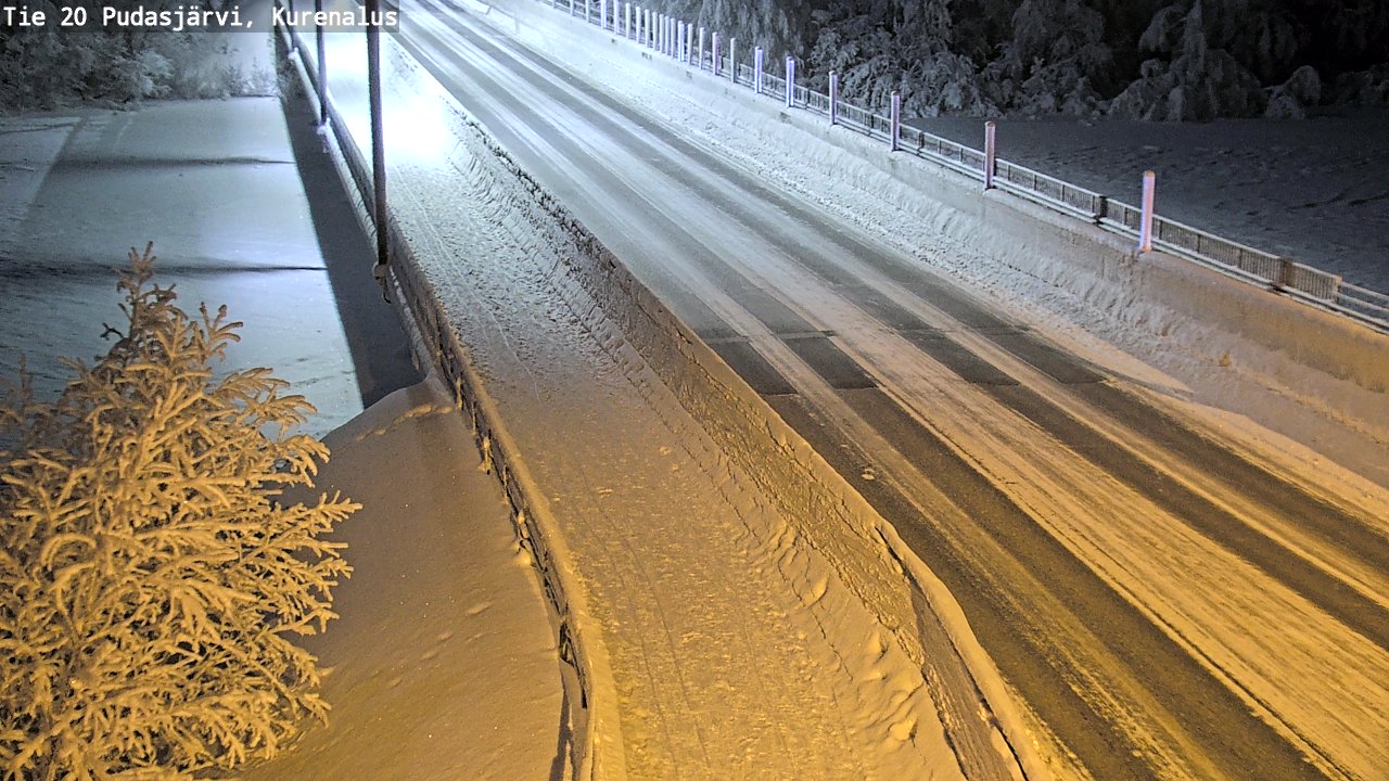 Kelikamerat Kuva Tie 20 Pudasjärvi, Kurenalus, Pudasjärvi, Pohjois-Pohjanmaa