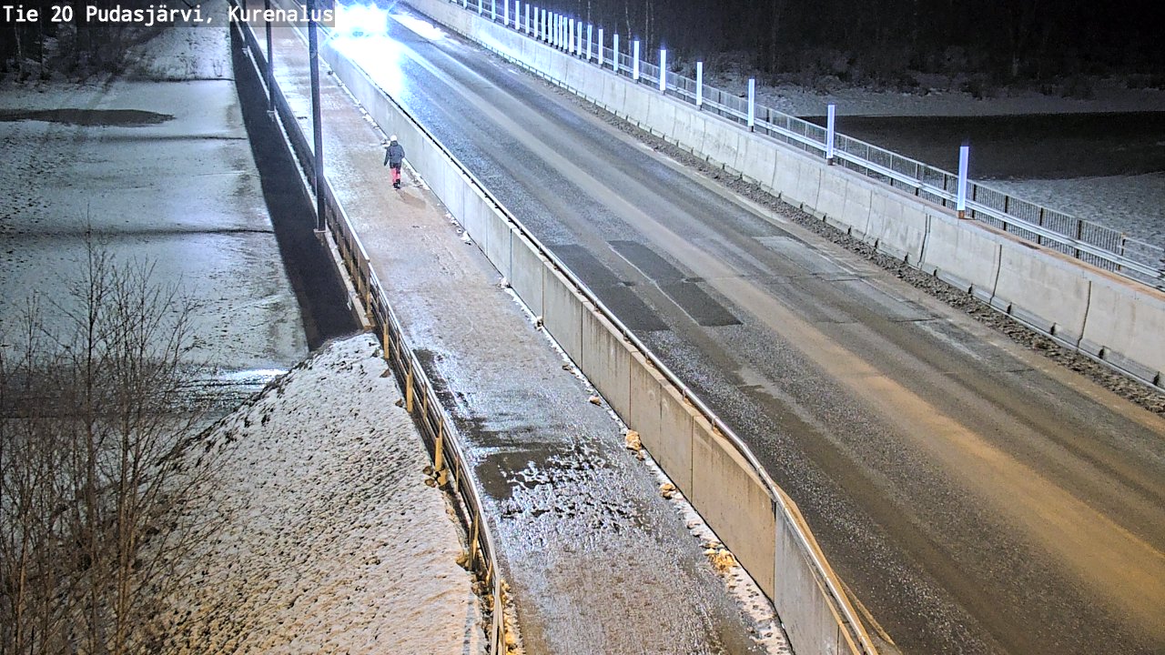 Weather Camera Image Road 20 Pudasjärvi, Kurenalus, Pudasjärvi, Pohjois-Pohjanmaa