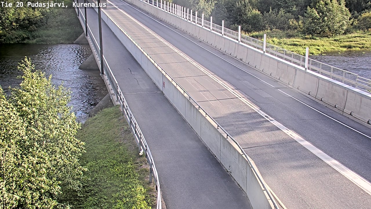 Weather Camera Image Väg 20Pudasjärvi, Kurenalus, Pudasjärvi, Pohjois-Pohjanmaa