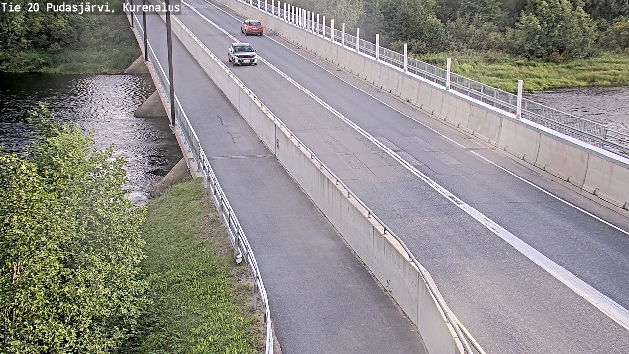 Weather Camera Image Väg 20Pudasjärvi, Kurenalus, Pudasjärvi, Pohjois-Pohjanmaa