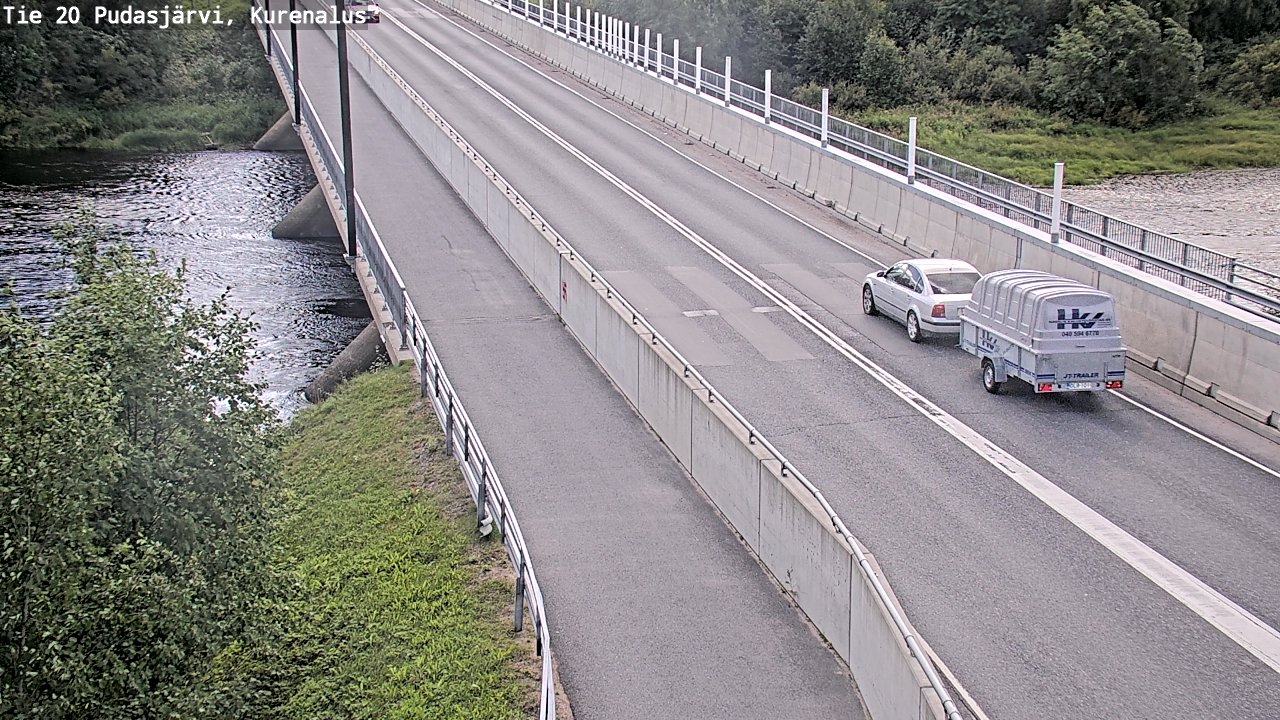 Weather Camera Image Väg 20Pudasjärvi, Kurenalus, Pudasjärvi, Pohjois-Pohjanmaa