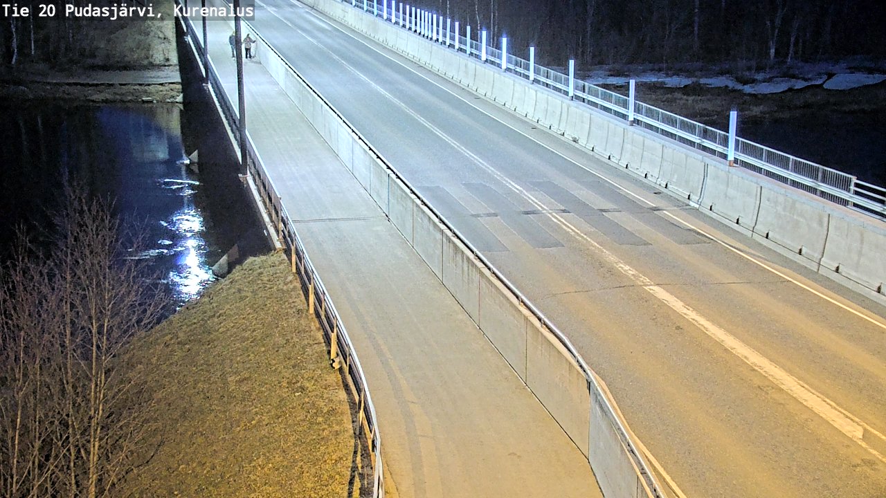 Weather Camera Image Road 20 Pudasjärvi, Kurenalus, Pudasjärvi, Pohjois-Pohjanmaa