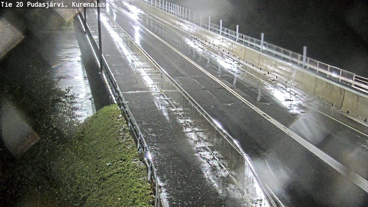 Weather Camera Image Road 20 Pudasjärvi, Kurenalus, Pudasjärvi, Pohjois-Pohjanmaa