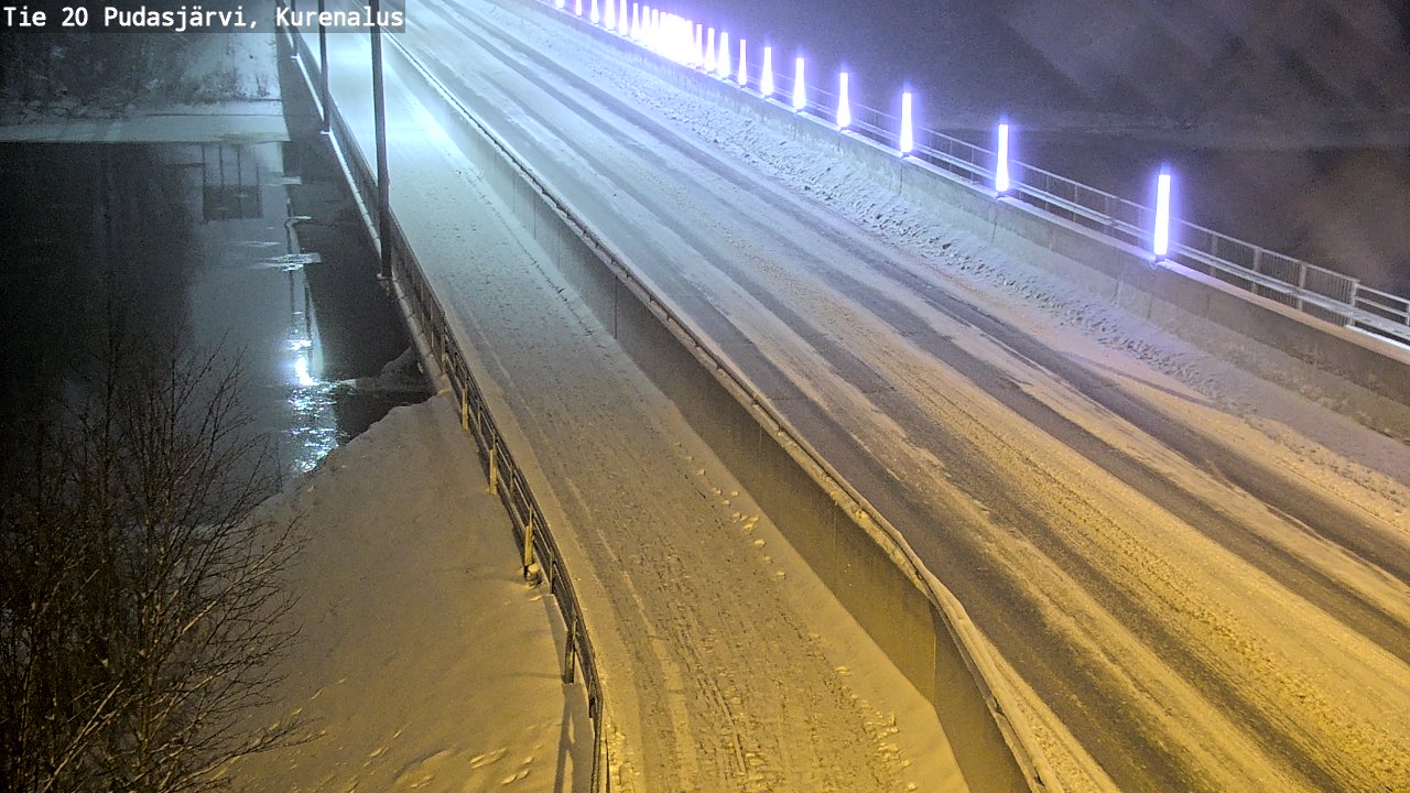Weather Camera Image Väg 20Pudasjärvi, Kurenalus, Pudasjärvi, Pohjois-Pohjanmaa