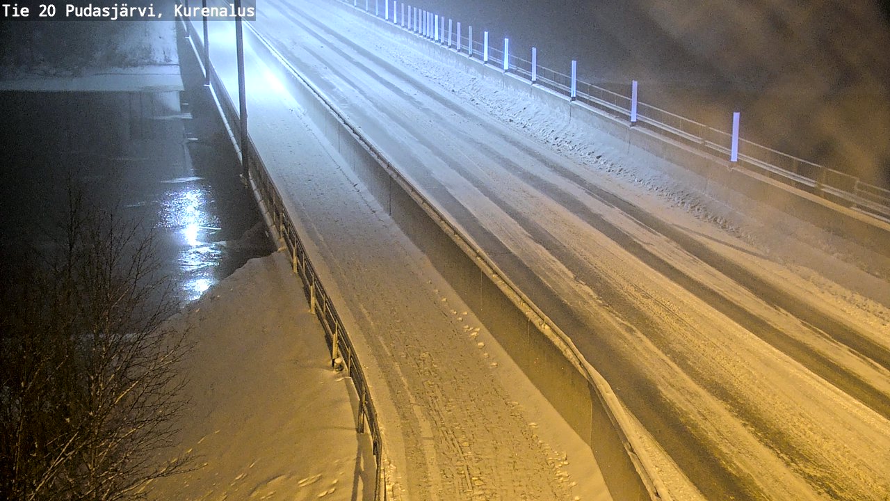 Weather Camera Image Väg 20Pudasjärvi, Kurenalus, Pudasjärvi, Pohjois-Pohjanmaa