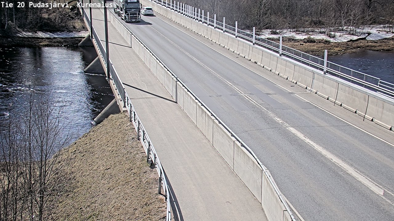 Weather Camera Image Väg 20Pudasjärvi, Kurenalus, Pudasjärvi, Pohjois-Pohjanmaa